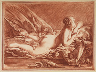 TvB G 6199
<br/>
Naakt met slapende cupido op bed
<br/>
<em>Cootwyck, Jurriaan (1714 - 1798)</em>